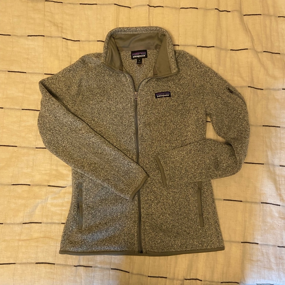 Women’s Patagonia better sweater fleece jacket - full zip, birch white